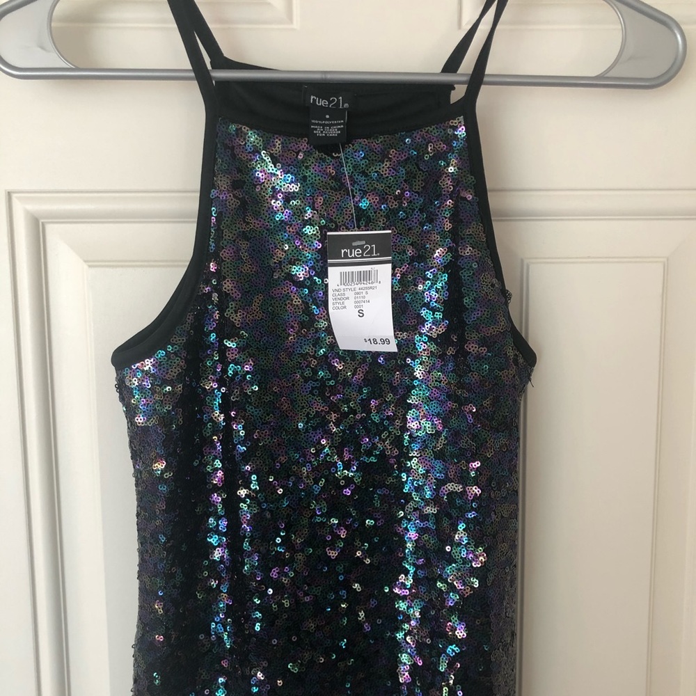 Sequin tank top